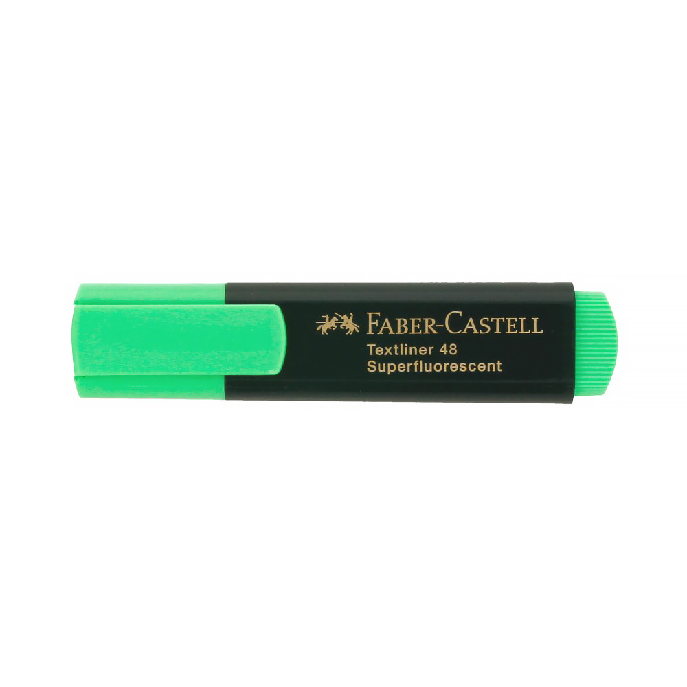 Faber Castell Текстовыделитель 48 1-5 мм перо скошенное 154863 зеленый Фото 1.