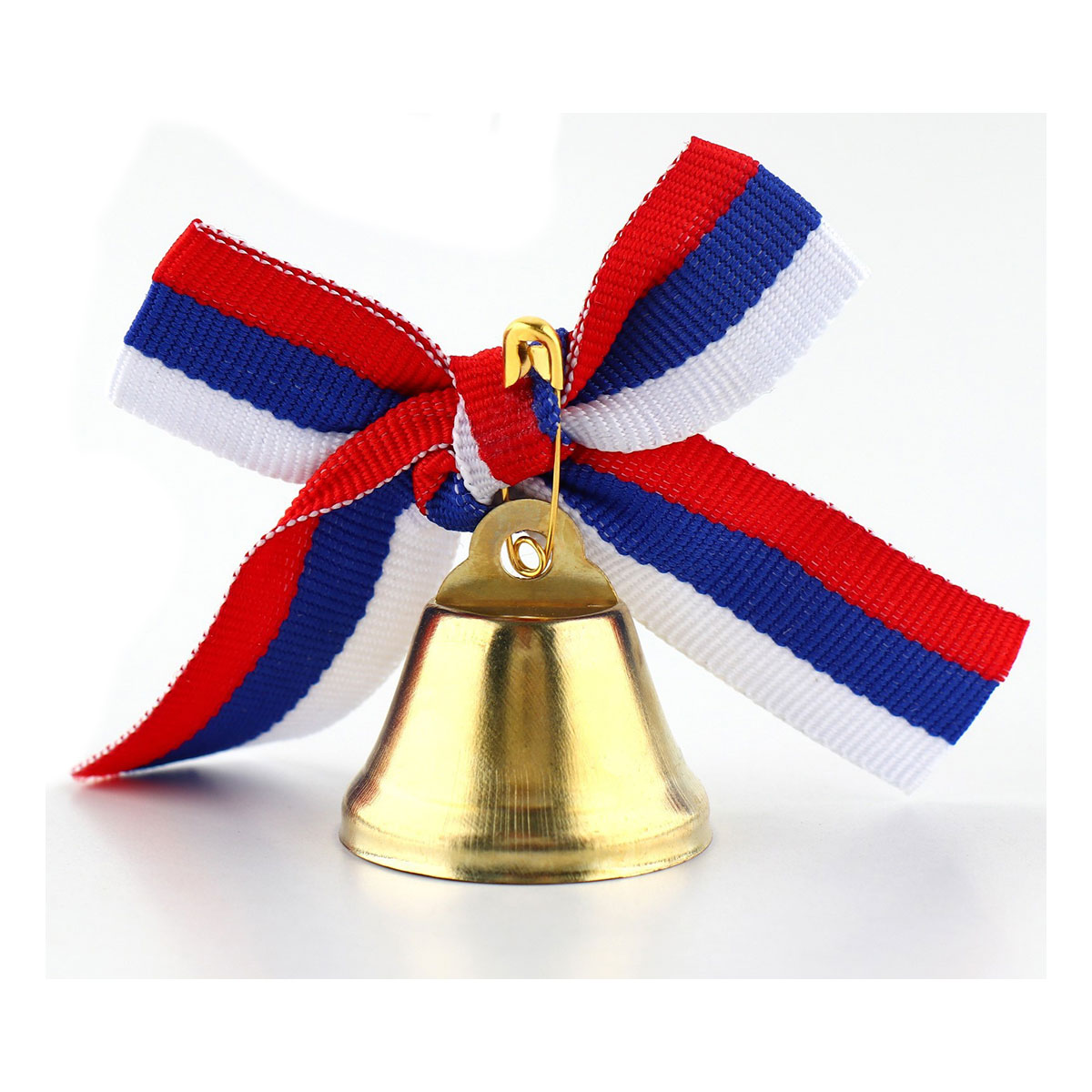 5389885 Колокольчик с бантом триколор Фото 2.