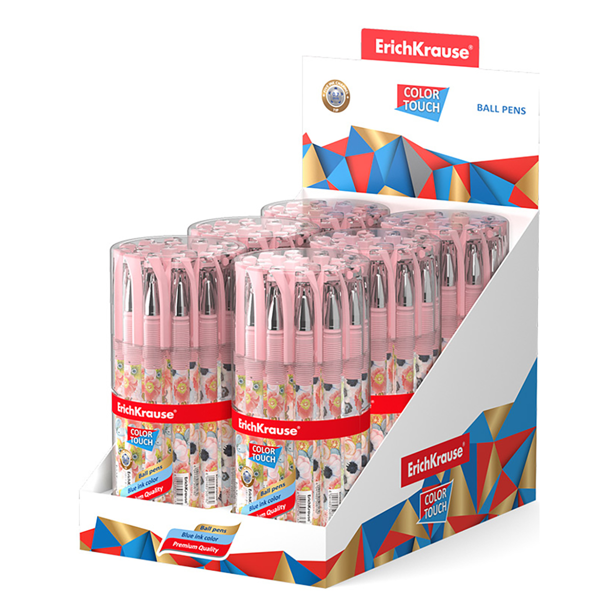 ErichKrause Ручка шариковая ColorTouch Stick 0.35 мм 50818 Flower Cocktail цвет чернил: синий Фото 6.