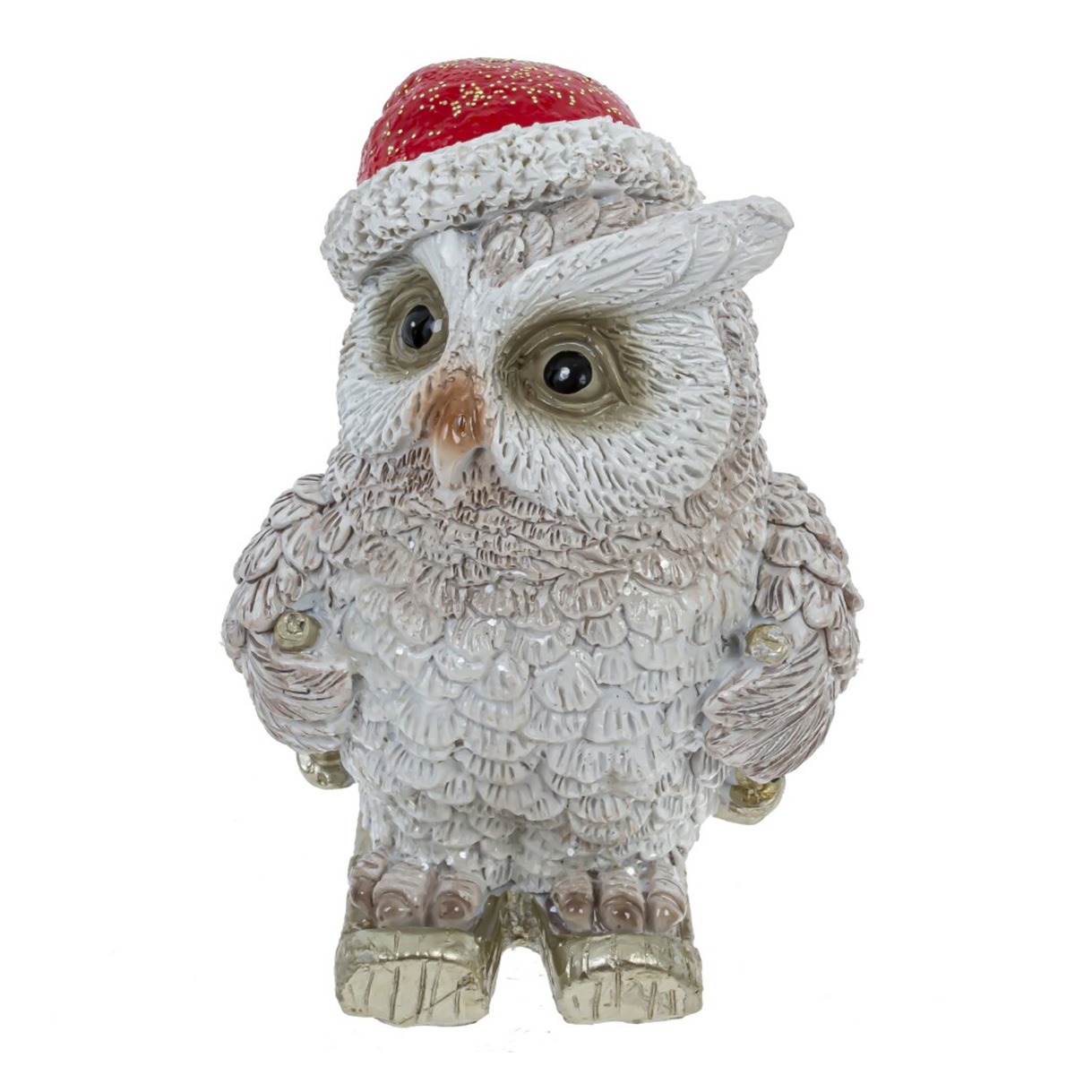 807951 Фигурка декоративная Сова 6 х 5 х 9.5 см Бежевый Фото 3.