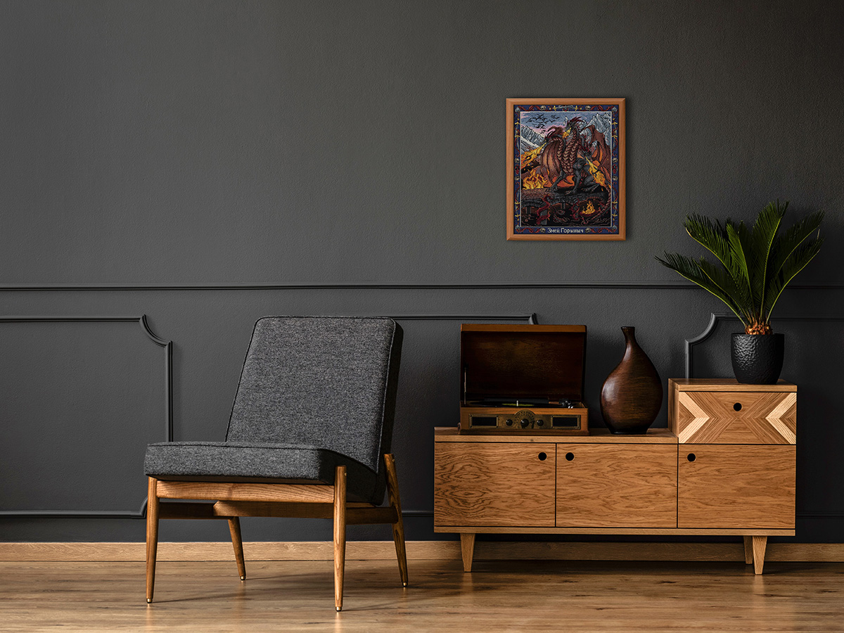 Набор для вышивания PANNA Золотая серия VS-7440 Славянская мифология. Змей Горыныч 27 х 36.5 см Фото 3.