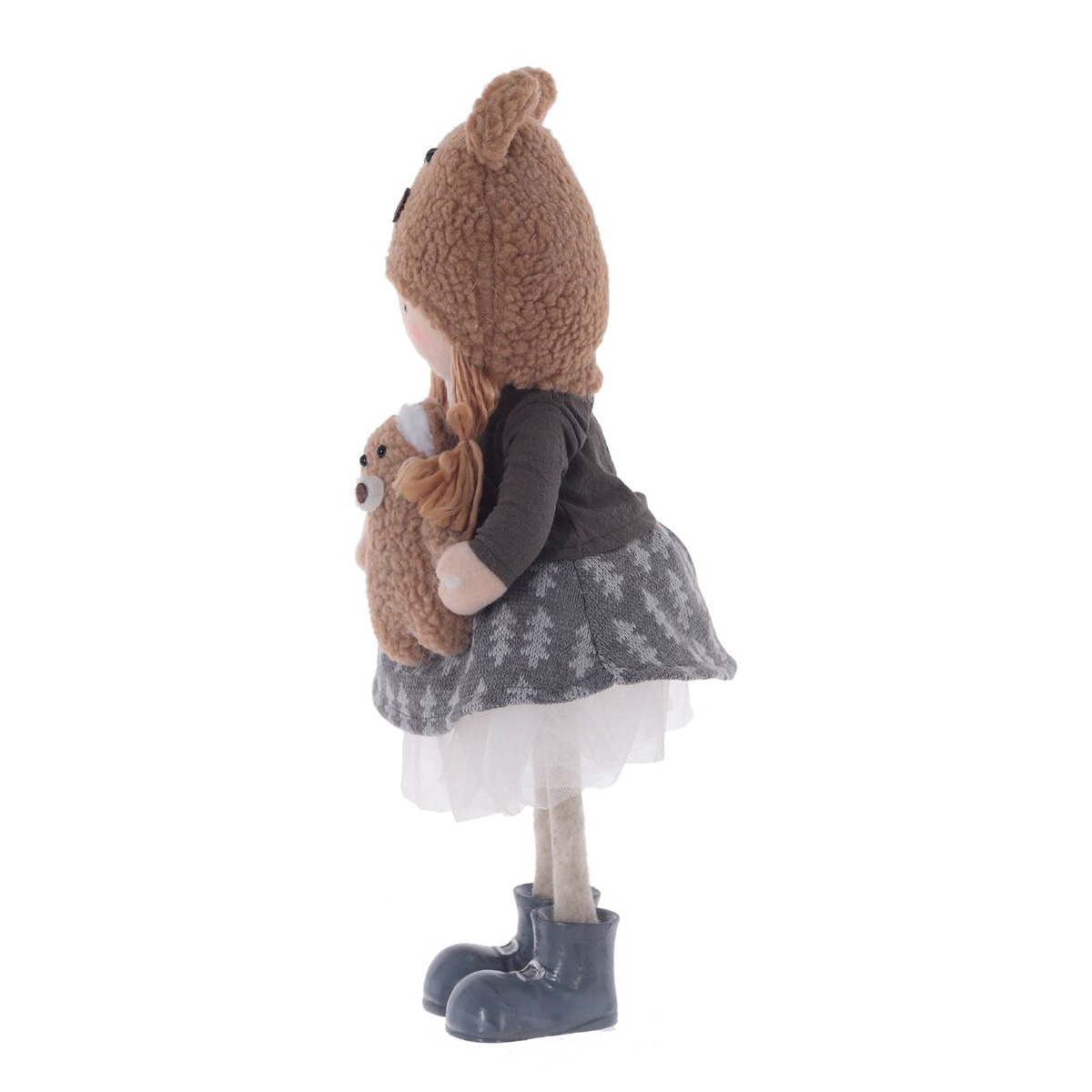 813394 Игрушка набивная с подсветкой Мальчик/Девочка 13 х 9 х 37 см Бежевый, Серый Фото 5.