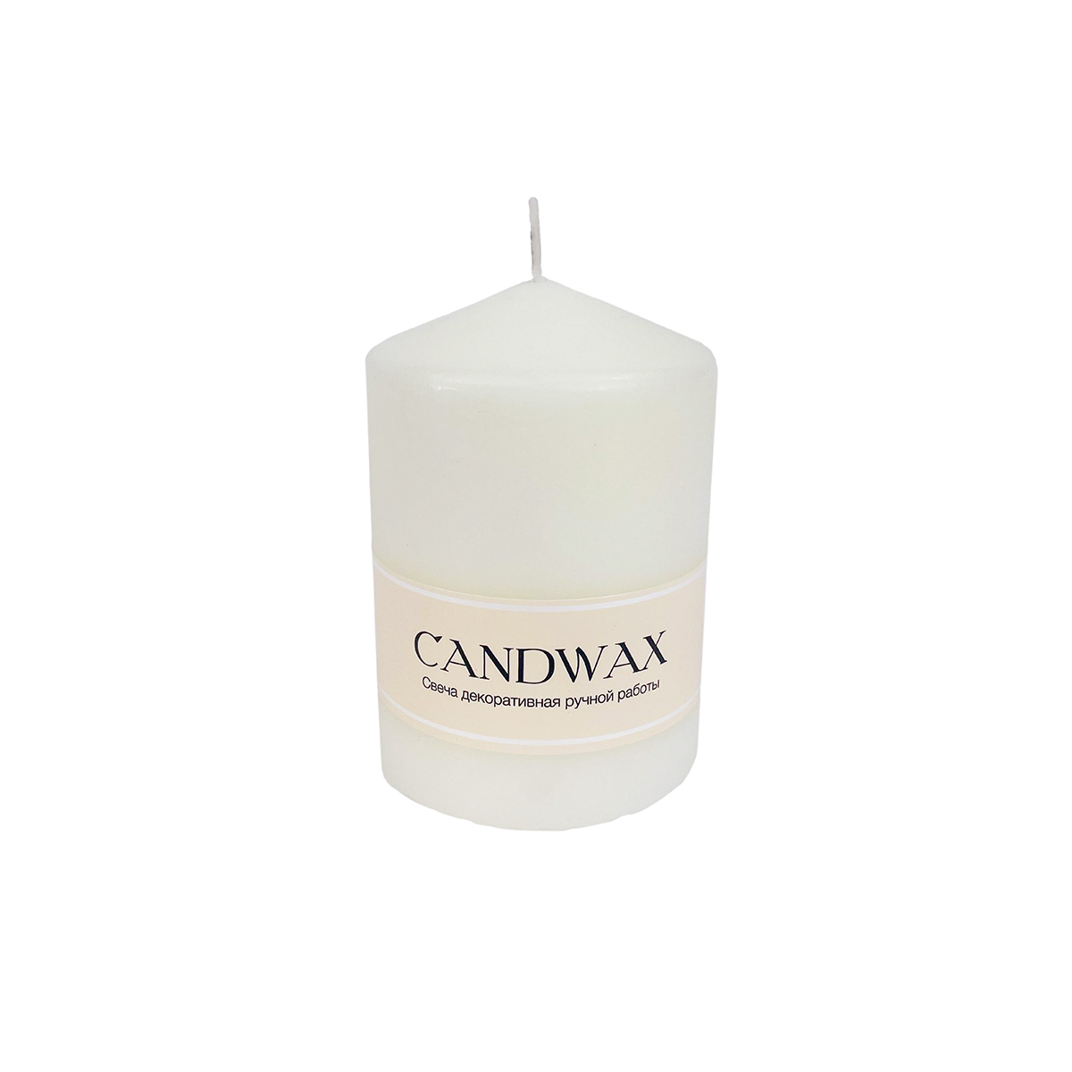 CANDWAX Свеча столбик d 5.8 х 10 см слонова кость СР5210102 Фото 1.