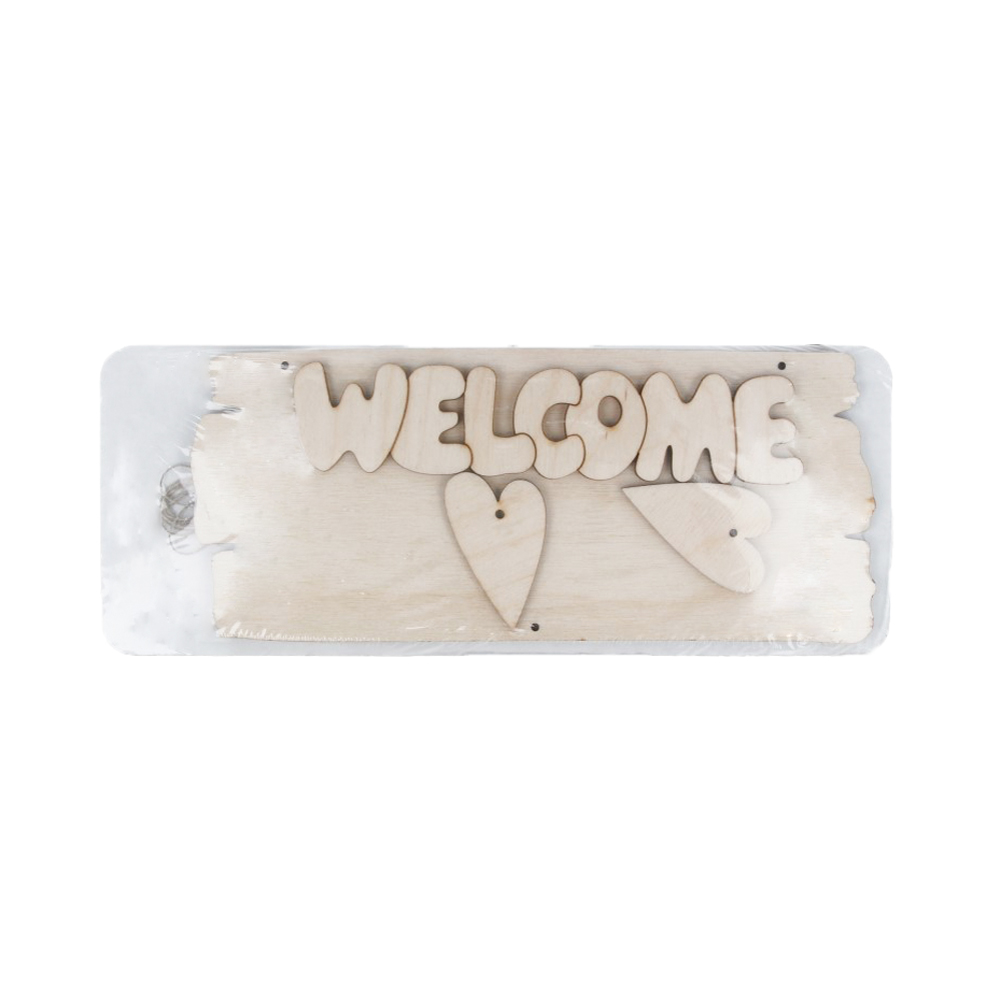 Заготовка для декорирования Mr. Carving ВД-376 Табличка Welcome фанера 18 х 8 х 0.4 см . Фото 1.