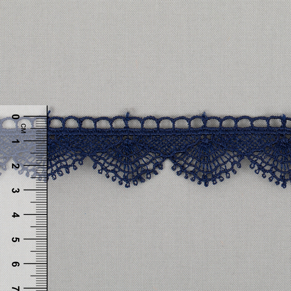 Гипюр Gamma 27 мм GGM-2702 в рулоне GP012DB т.синий Фото 5.