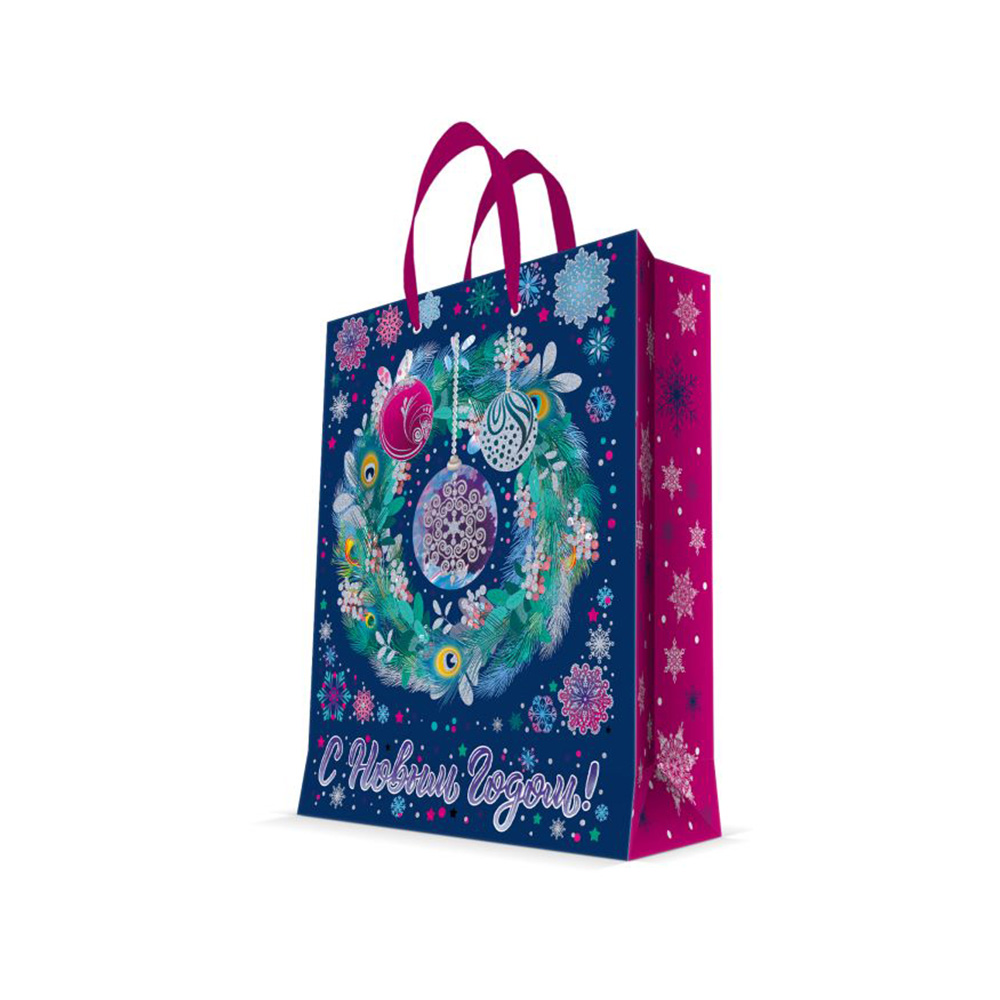 Феникс-Презент Бумажный пакет с ламинацией 140 г/кв.м 26 х 32.4 х 12.7 см 86230 Фото 1.