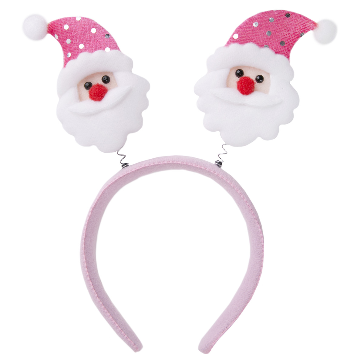 MAGIC TIME 76205 Украшение новогоднее на голову 1 х 24 х 22 см Дед Мороз в розовом колпаке Фото 1.