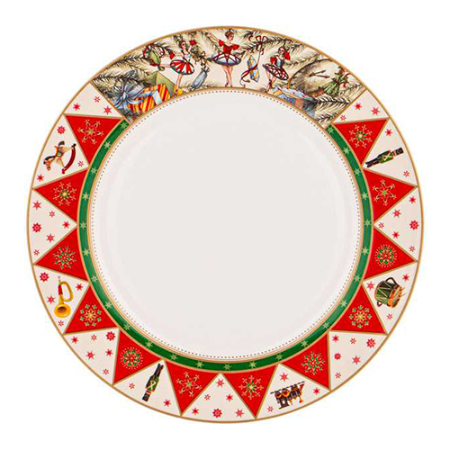 Посуда фарфоровая Lefard Щелкунчик Тарелка обеденная d 20.5 см Фото 1.