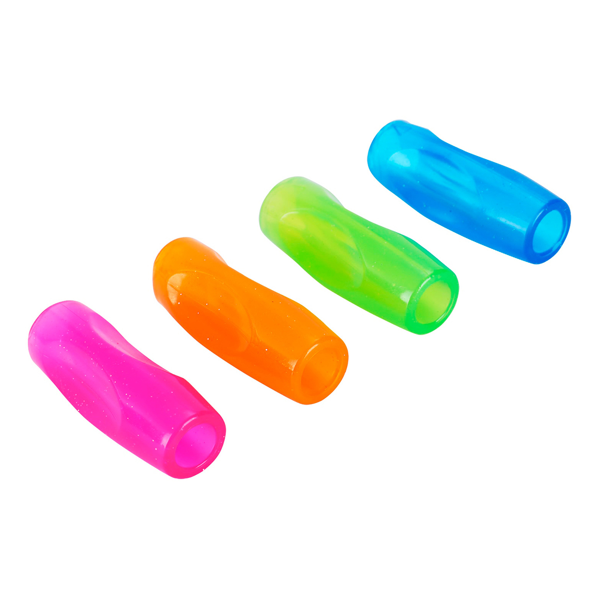 Deli Колпачок-манжета для чернографитных карандашей Neon EU75002 4 шт. ассорти Фото 2.