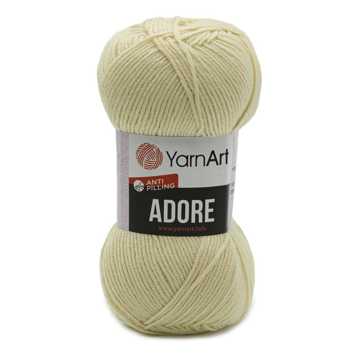 Пряжа YarnArt Обожаю/Adore 100% акрил 100 г 280 м 331 молочный