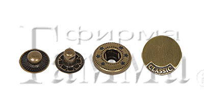 Кнопка Micron JK 001 металл нержавеющий сплав d 20 мм №15 шлифованная медь Фото 1.