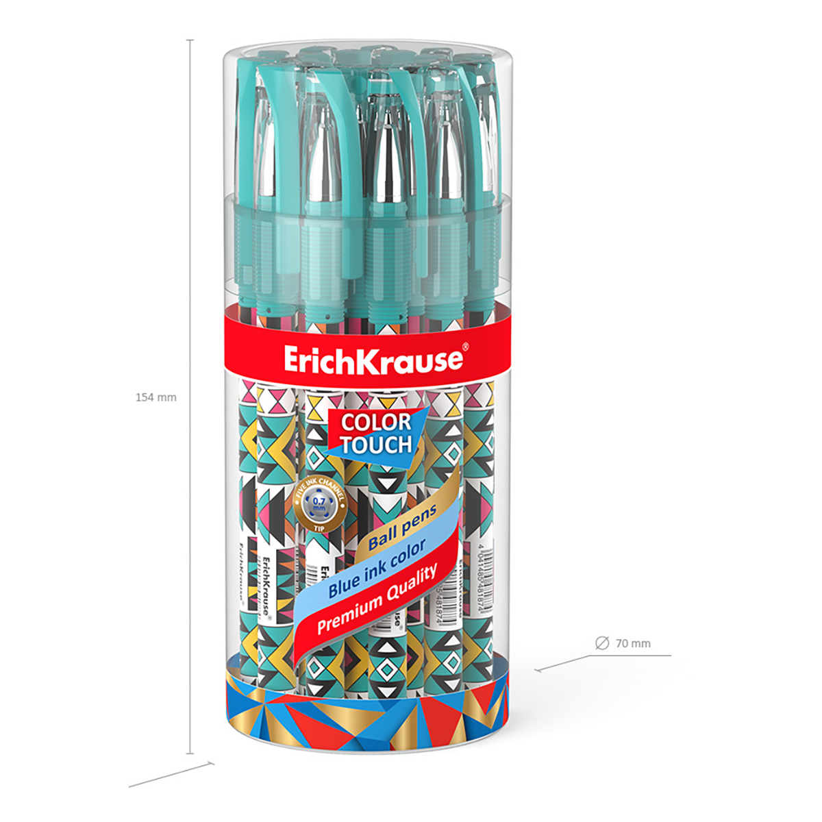 ErichKrause Ручка шариковая ColorTouch Stick 0.35 мм 50820 Ornament цвет чернил: синий Фото 5.