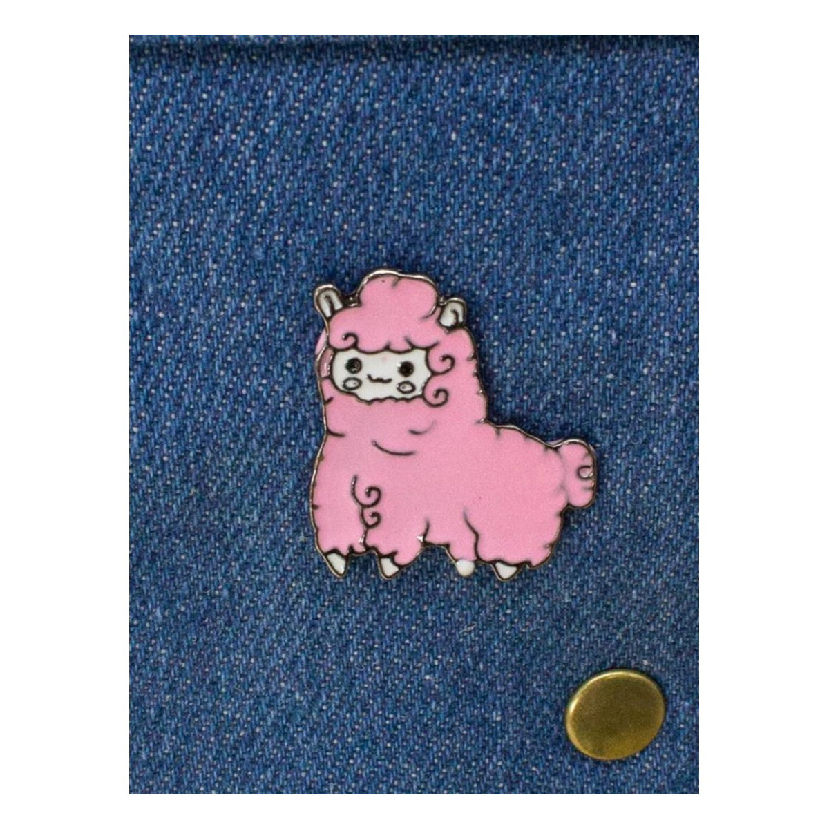 ILIKEGIFT Значок 10.6 х 6 х 0.5 см Lama, pink Фото 1.