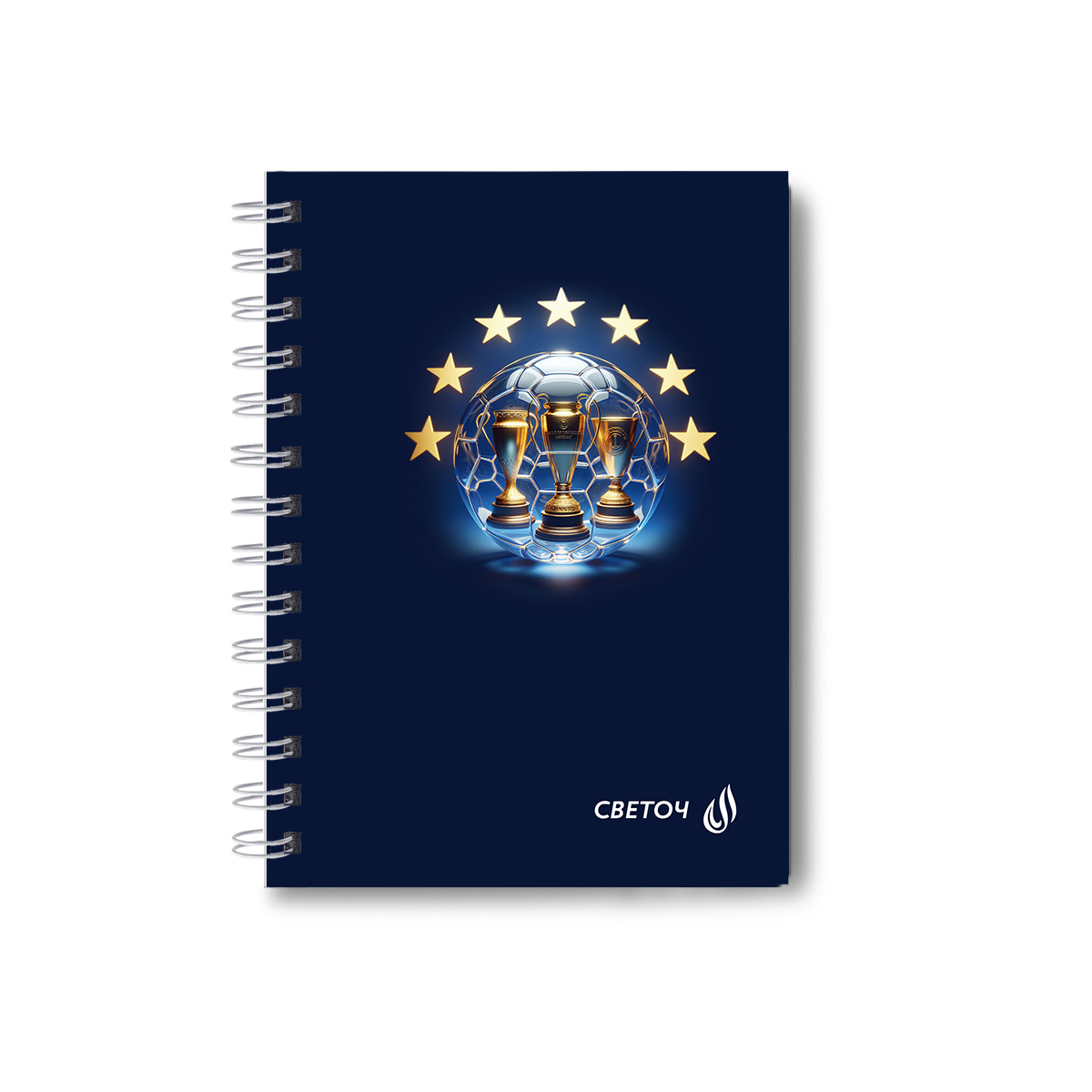 Светоч ЗК226 Записная книжка с твердым переплетом, глянцевая ламинация, на гребне A6 120 л. клетка Твои достижения 01596 Фото 3.