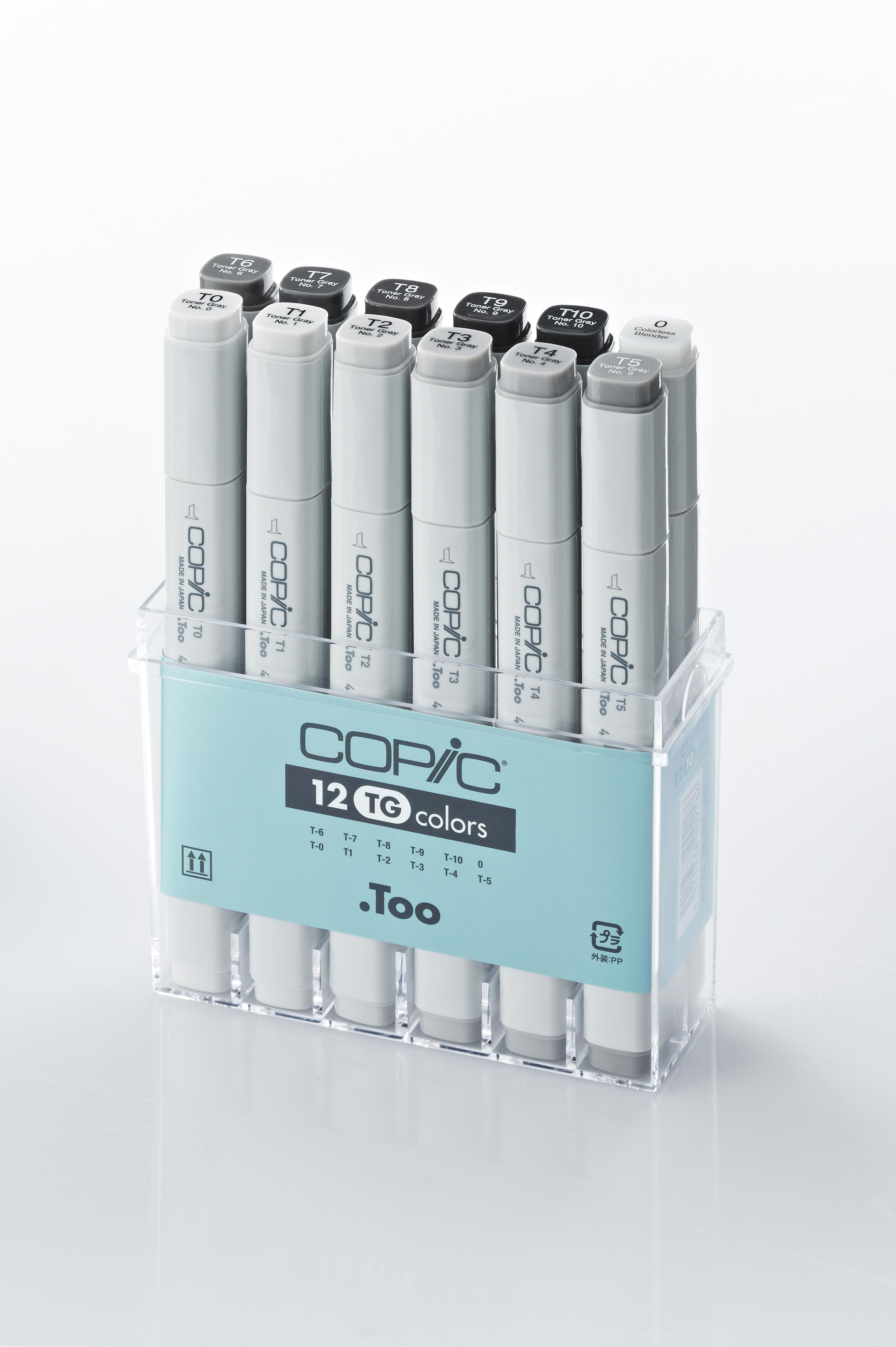 Copic Classic Набор маркеров 12цв 20075153 серые оттенки TG Фото 1.