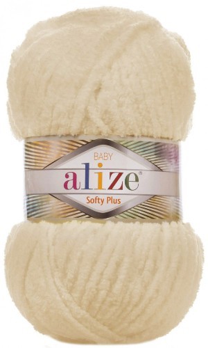 Пряжа Alize Softy Plus 100% микрополиэстер 100 г 120 м 310 шампанское Фото 1.