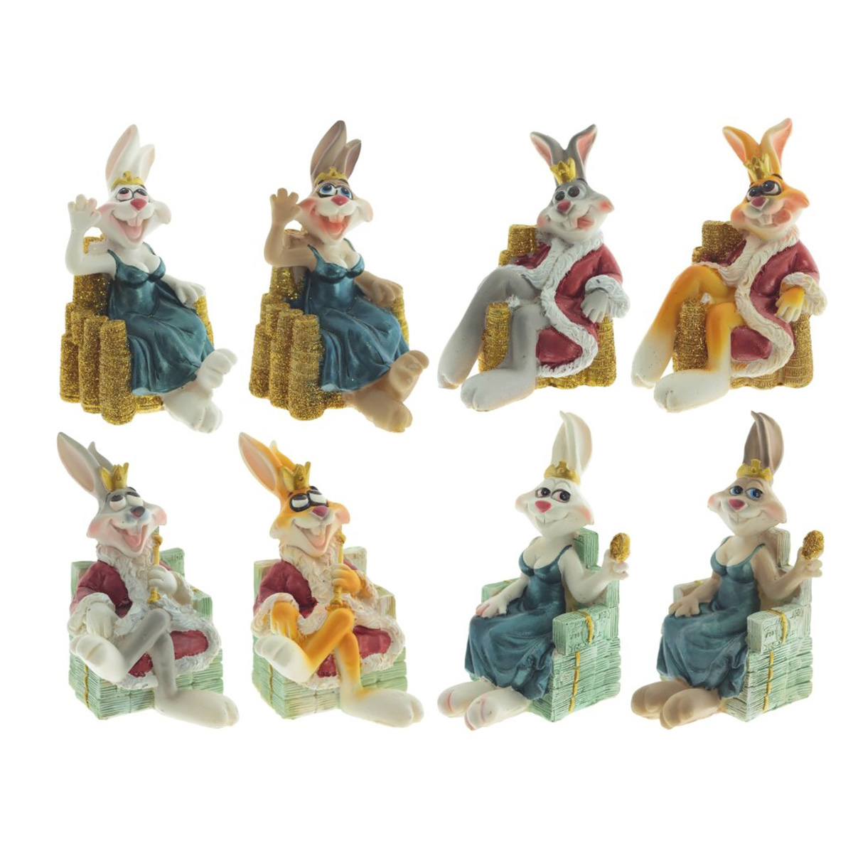 157497 Фигурка декоративная Заяц 8.5 х 6 х 7 см в ассортименте Фото 1.