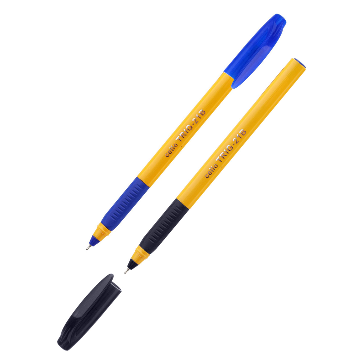 Cello Ручка шариковая Tri-Grip yellow barrel 0.7 мм 0748 цвет чернил: синий Фото 3.